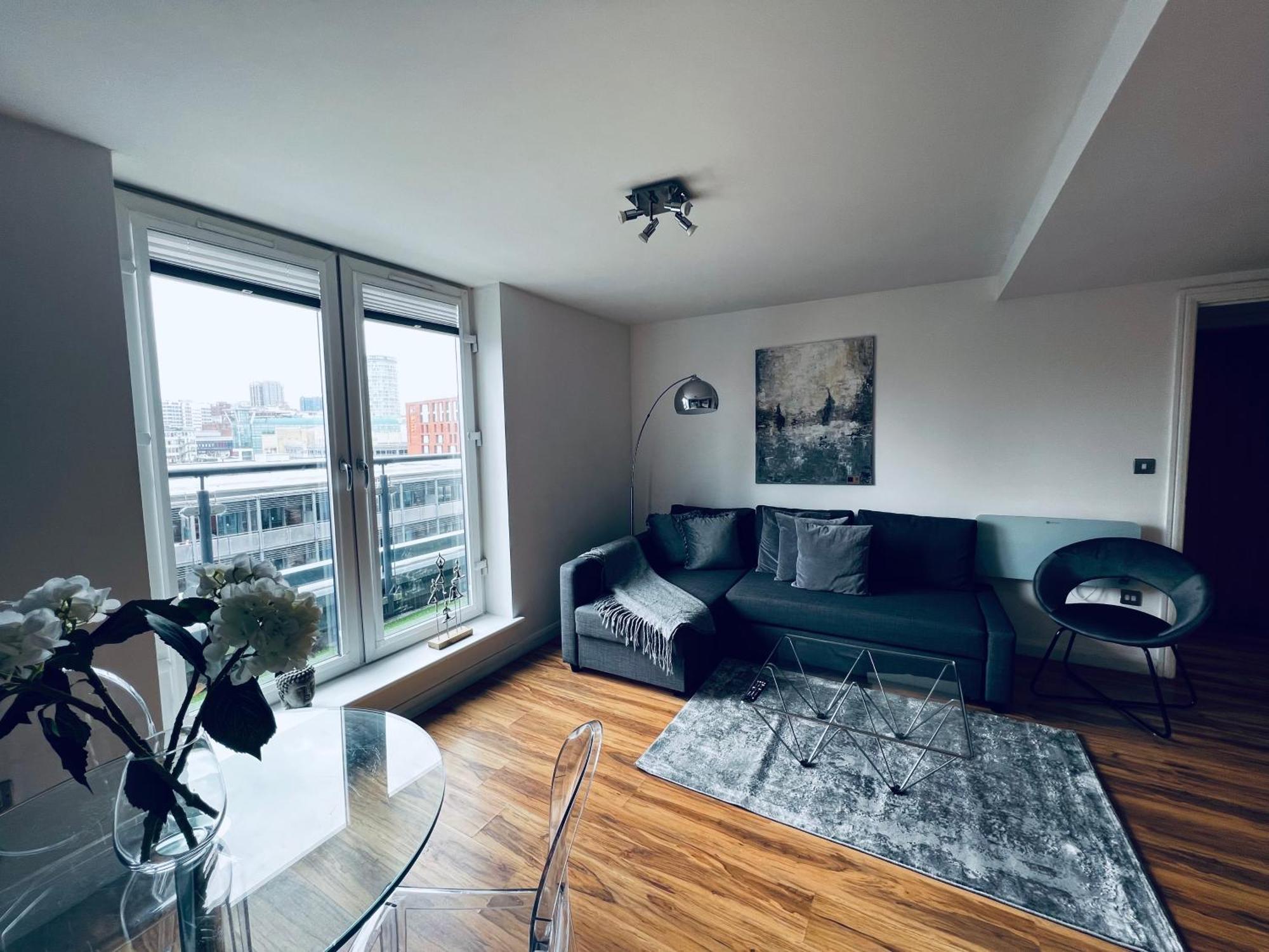 Penthouse Birmingham City View Bagian luar foto